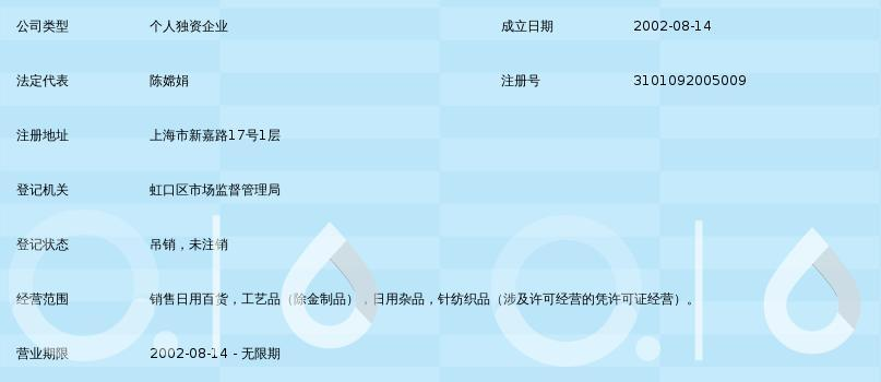 上海溧平百货商店